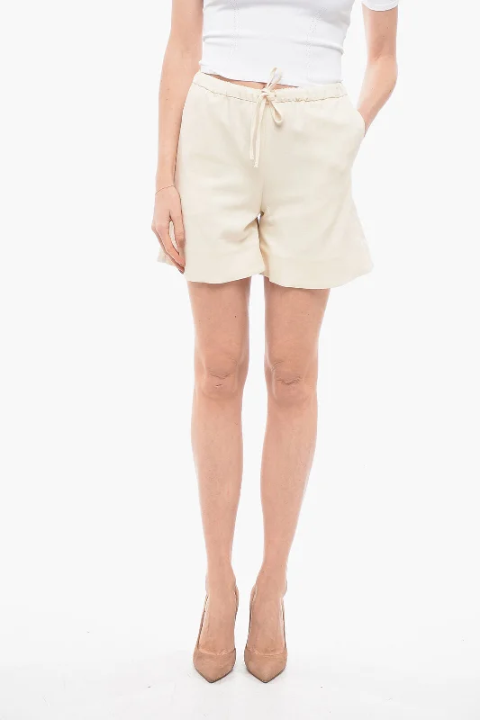 Women's Stylish Professional Apparel Edgy Fashion By Malene Birger Shorts With Drawstrings Women's Stylish Professional Apparel Edgy Fashion By Malene Birger Shorts With Drawstrings
