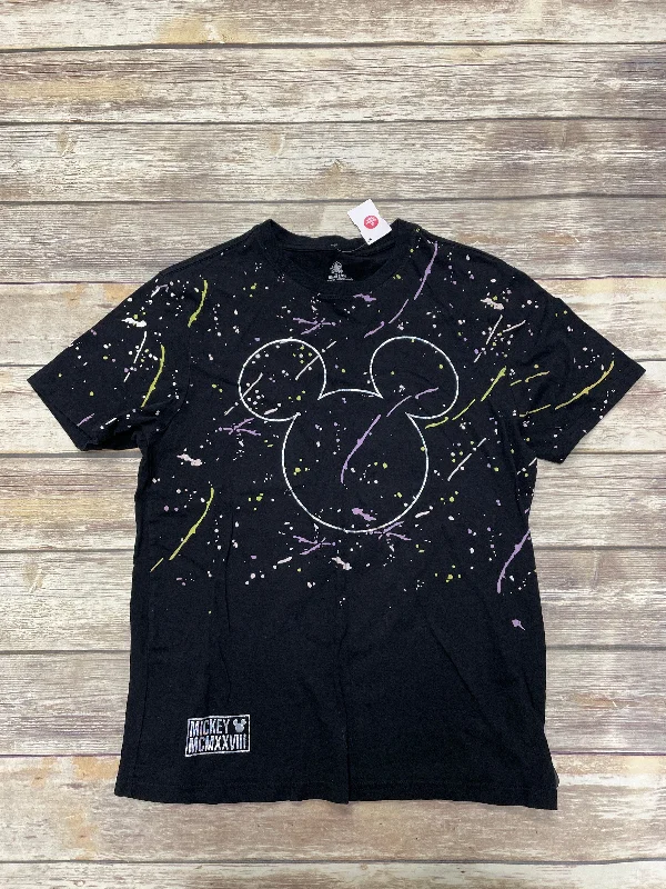 Top Short Sleeve By Disney Store In Black, Size: S