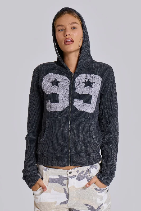 Chic Women's Attire Elegant Style 99 Waffle Hoodie