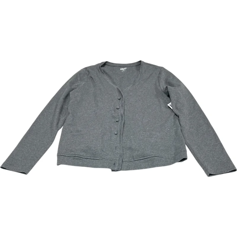 Top Long Sleeve By Lands End In Grey, Size: M