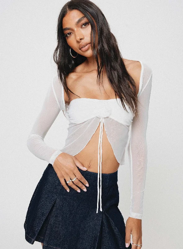 Women's Trendy Clothes End of Season Sale Aviles Two Piece Top White