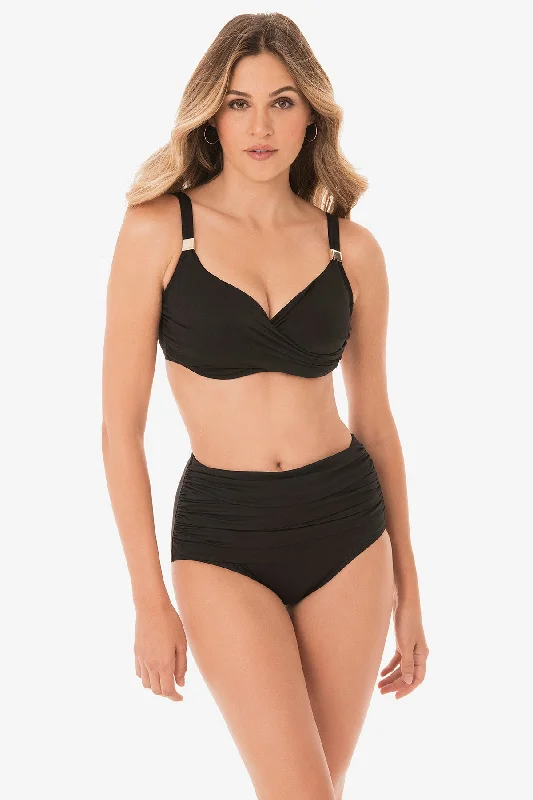 Outlet Clothing Quick Grab Deals Underwire Surplice Bra Top