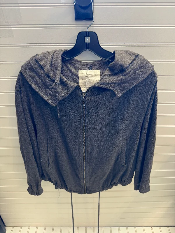 Sweatshirt Hoodie By Free People In Taupe, Size: S