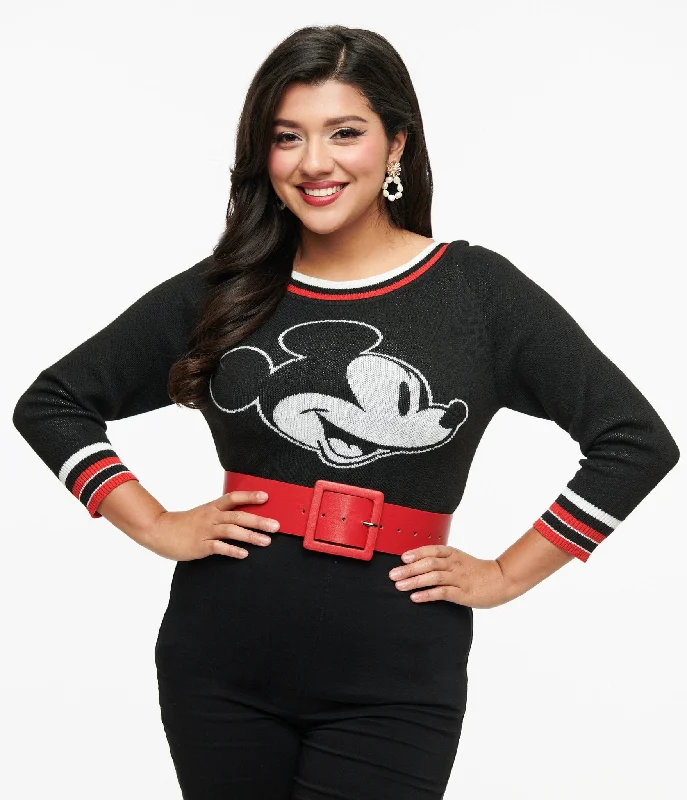 High Street Women's Fashion for Trendy Shoppers Gift Ideas Disney Mickey & Friends Collection by Unique Vintage Classic Mickey Sweater High Street Women's Fashion for Trendy Shoppers Gift Ideas Disney Mickey & Friends Collection by Unique Vintage Classic Mickey Sweater