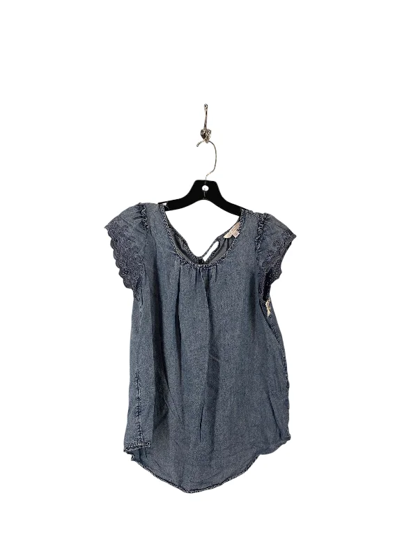 Top Sleeveless By Lc Lauren Conrad In Blue Denim, Size: S