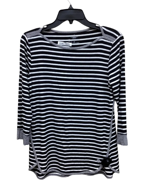 Top Long Sleeve By Talbots In Striped Pattern, Size: Sp