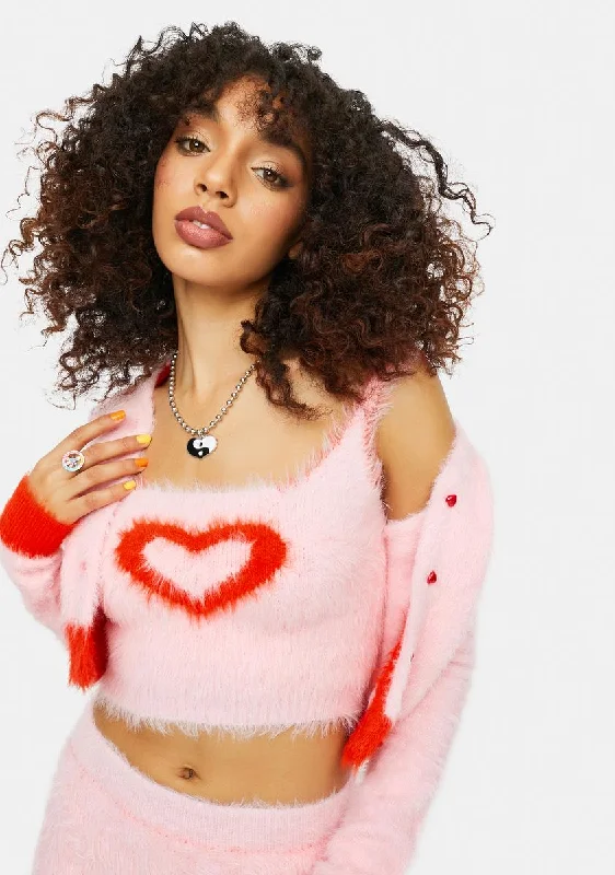 At The Love Shack Heart Sweater Set