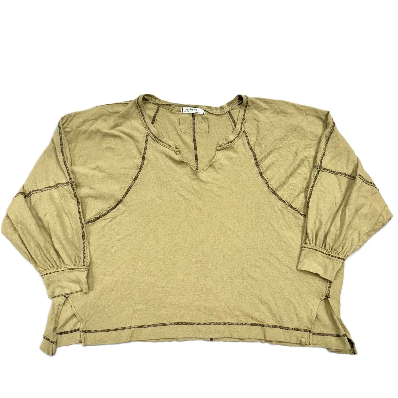 Top Long Sleeve By We The Free In Green, Size: Xl