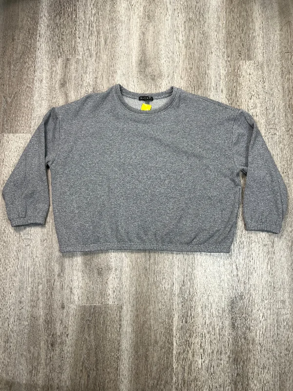 Sweatshirt Crewneck By Banana Republic In Grey, Size: Xxl