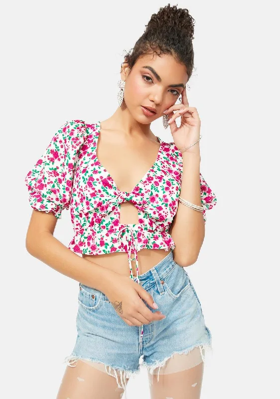 High-Quality Women's Fashion Dresses Hot Picks Petal Floral Blouse