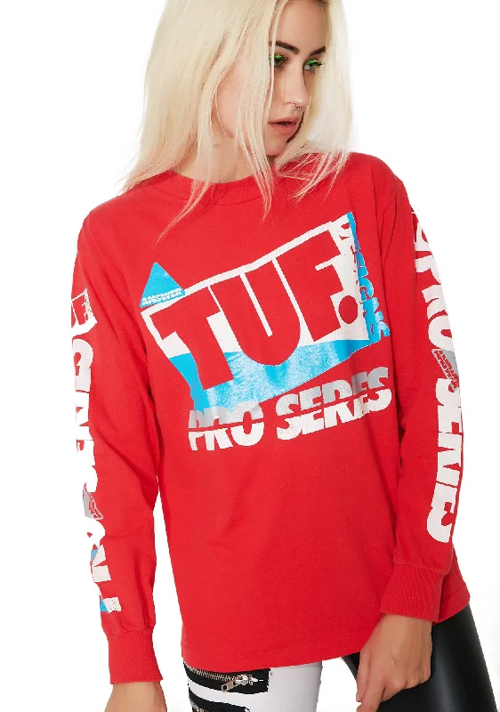 Modern Women's Apparel Relaxed Fashion Vintage TUF Long Sleeve Tee