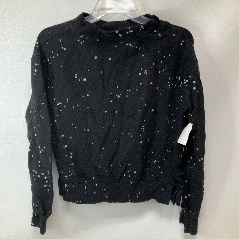 Sweatshirt Crewneck By Pilcro In Black & White, Size: Xs