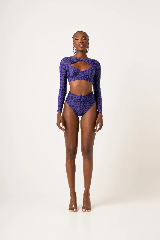 Boho Chic Fashion Anniversary Sale FARRAH High Waist Bikini TWIST Bottom