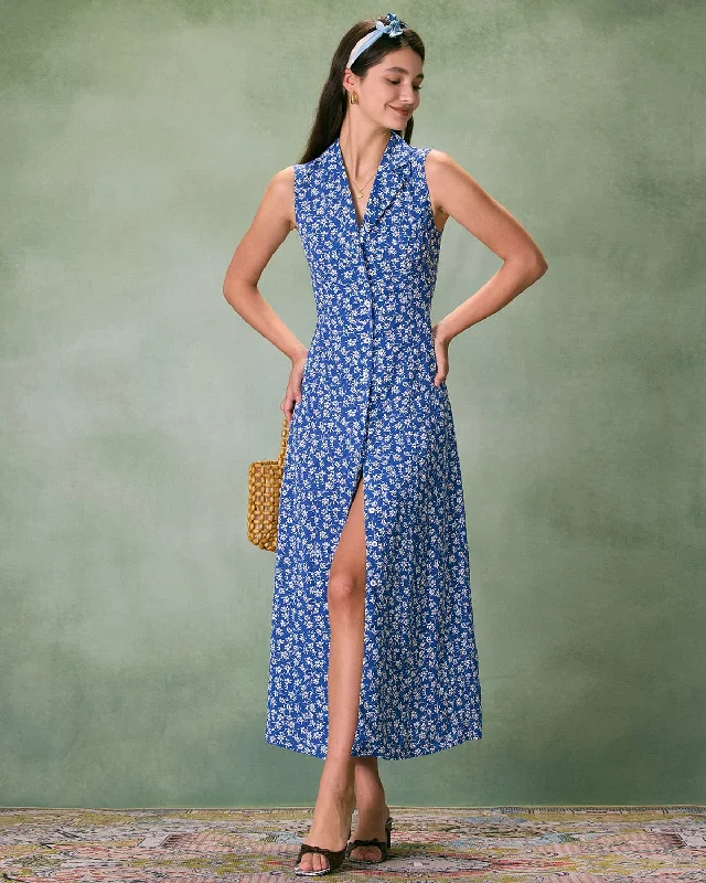 Stylish Women's Clothes for Work and Play Flash Sales The Blue Collared Button-up Floral Maxi Dress Stylish Women's Clothes for Work and Play Flash Sales The Blue Collared Button-up Floral Maxi Dress