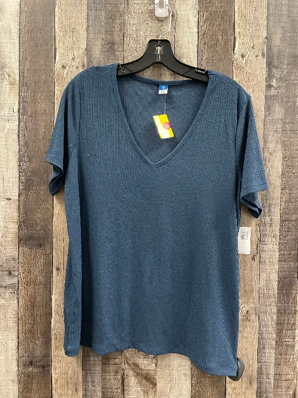 Top Short Sleeve By Old Gringo In Blue, Size: L