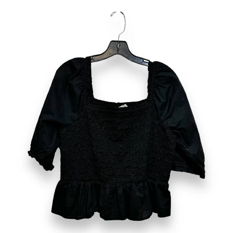 Top 3/4 Sleeve Basic By Loft O In Black, Size: M