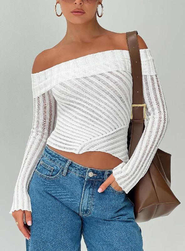 Timeless Women's Garments Everyday Wear Cloud Top White