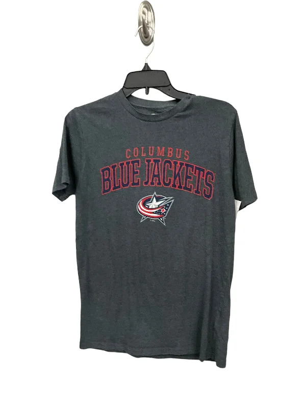 Top Short Sleeve By Nhl In Grey, Size: M