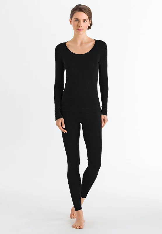 Women's Everyday Attire Chic Outfits Silk Cashmere - Long-Sleeved Top