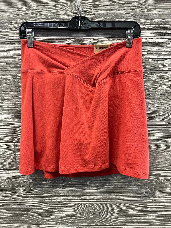 Athletic Skort By Pink In Orange, Size: M