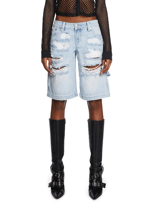 Classic Women's Fashion Y2K Nostalgic Fashion Look Ciara Denim Shorts