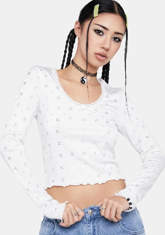 Trend Alert Luxury Comfort Luck Be A Lady Long Sleeve Top