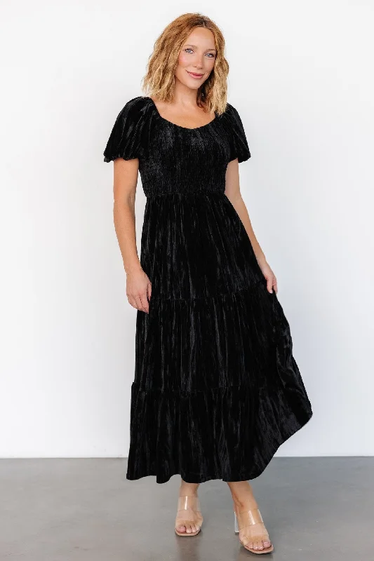 Sophisticated Style Special Offer Colleen Velvet Maxi Dress | Black