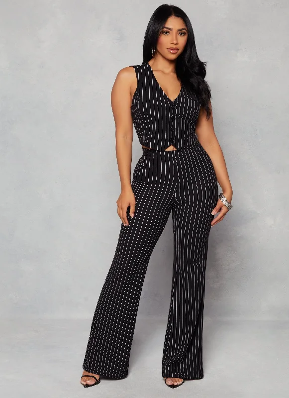 Plus Size Women's Fashion and Clothing Unbeatable Prices Pinstripe High Waist Wide Leg Pants Plus Size Women's Fashion and Clothing Unbeatable Prices Pinstripe High Waist Wide Leg Pants