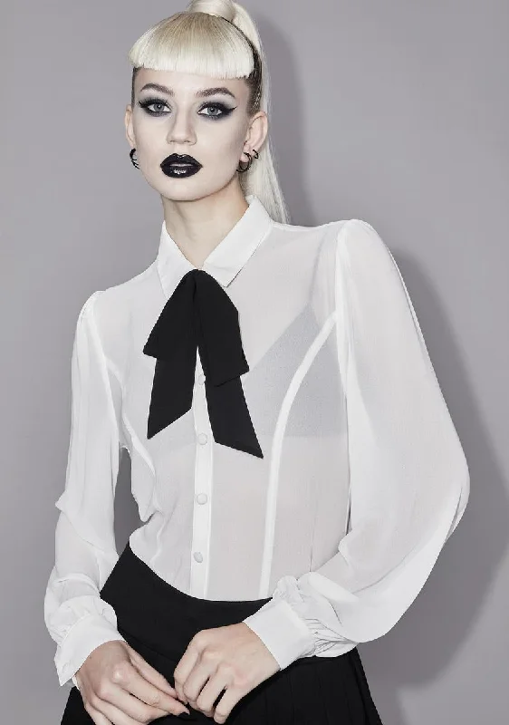 Elegant Women's Clothing Big Discounts Sent To Detention Chiffon Blouse