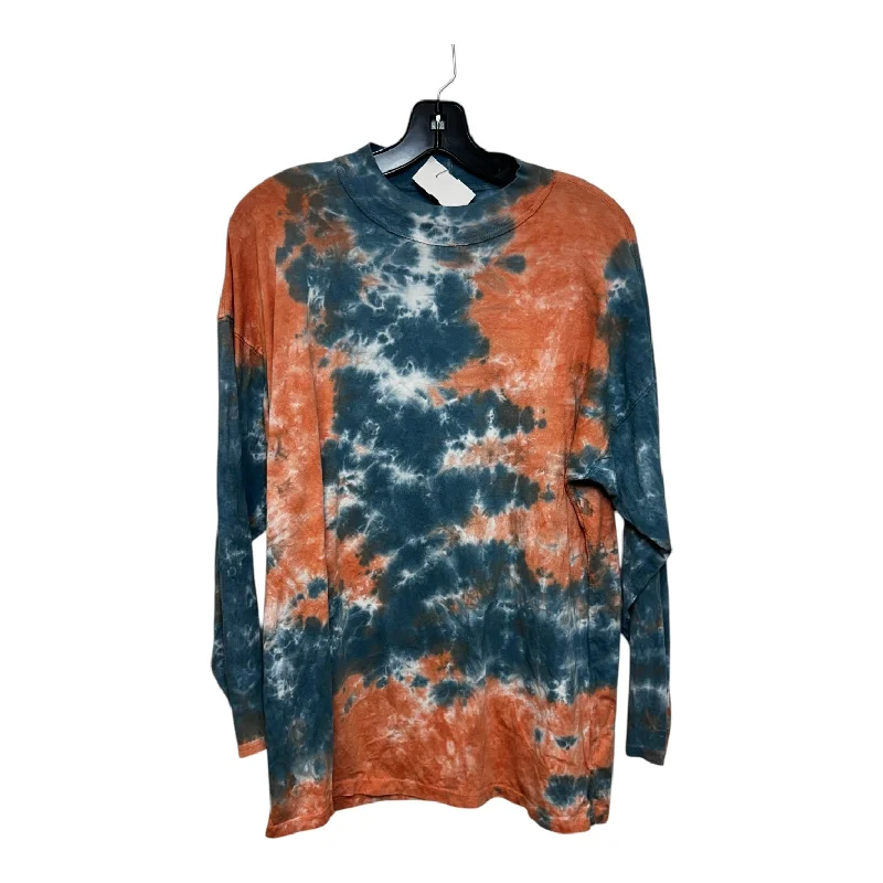 Top Long Sleeve By We The Free In Tie Dye Print, Size: S