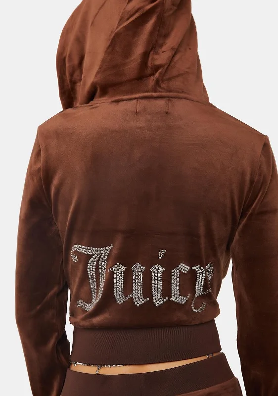 Women's Evening Outfit Redefining Women's Style Brown Sugar OG Bling Hoodie