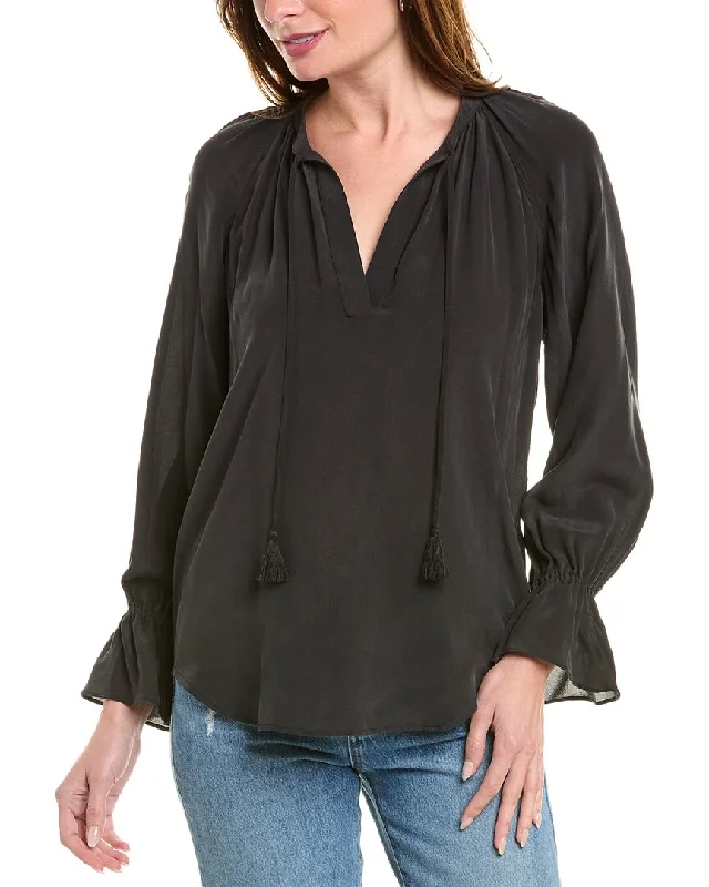 Chic Women's Attire Elegant Style Joie Cecarina Silk Blouse