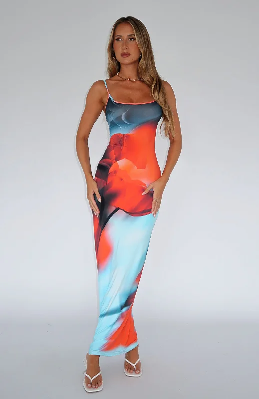 Women's Seasonal Attire Fashion Deal Feeling The Heat Maxi Dress Imperial Sapphire