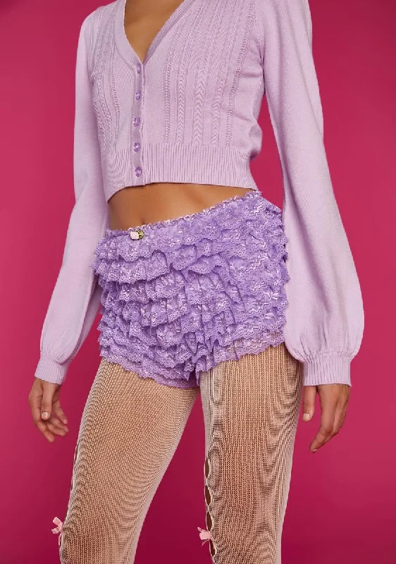 Trendy Online Boutiques Limited Time Special Offer Lavender Sassy Ever After Ruffle Shorts Trendy Online Boutiques Limited Time Special Offer Lavender Sassy Ever After Ruffle Shorts
