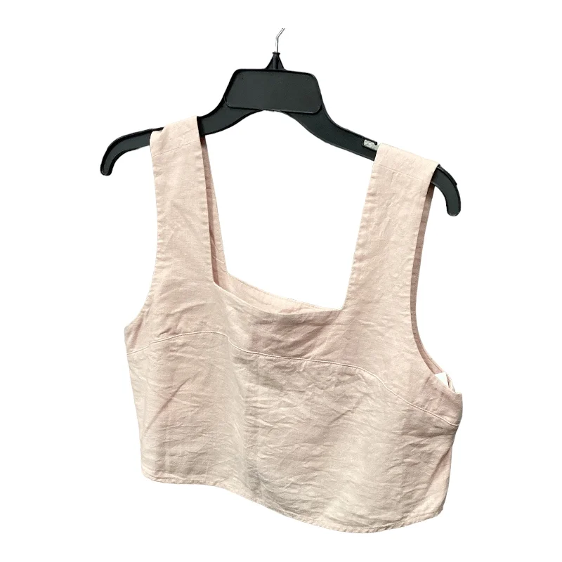 Top Sleeveless By Open Edit In Pink, Size: L