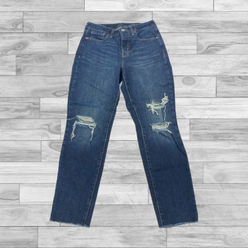 Jeans Straight By Old Navy In Blue Denim, Size: 2