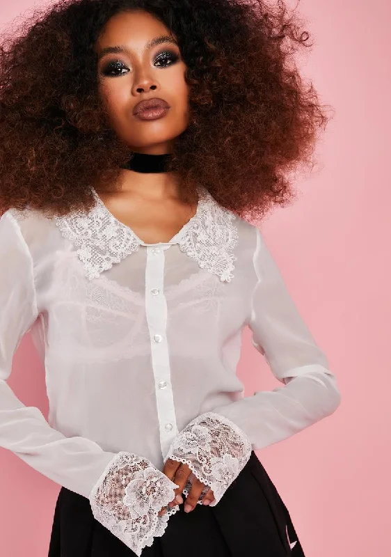 Online Boutique Stores Seize Bargains Show Yourself Lace Blouse