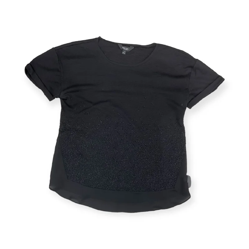 Top Short Sleeve By Simply Vera In Black, Size: S