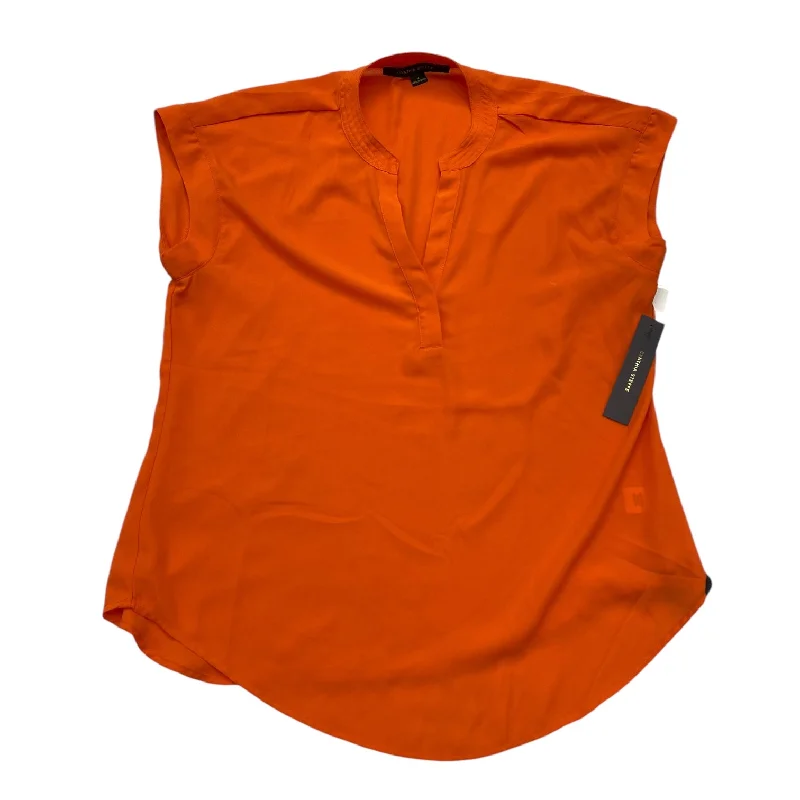 Top Short Sleeve By Cynthia Steffe In Orange, Size: M