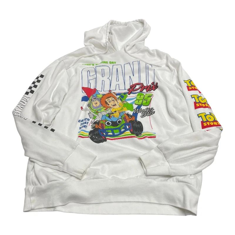 Sweatshirt Hoodie By Disney Store In White, Size: Xl