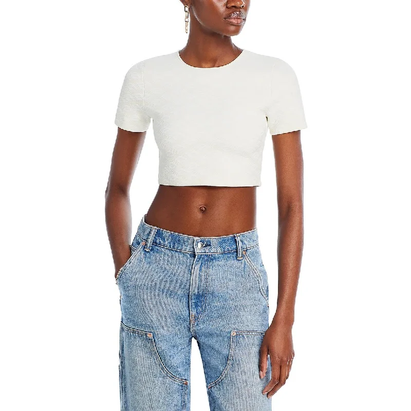 Relaxed Style Weekend Special Womens Logo Short Sleeve Cropped