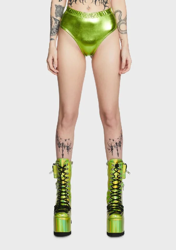 Euphoric Element Metallic Bottoms - Lime