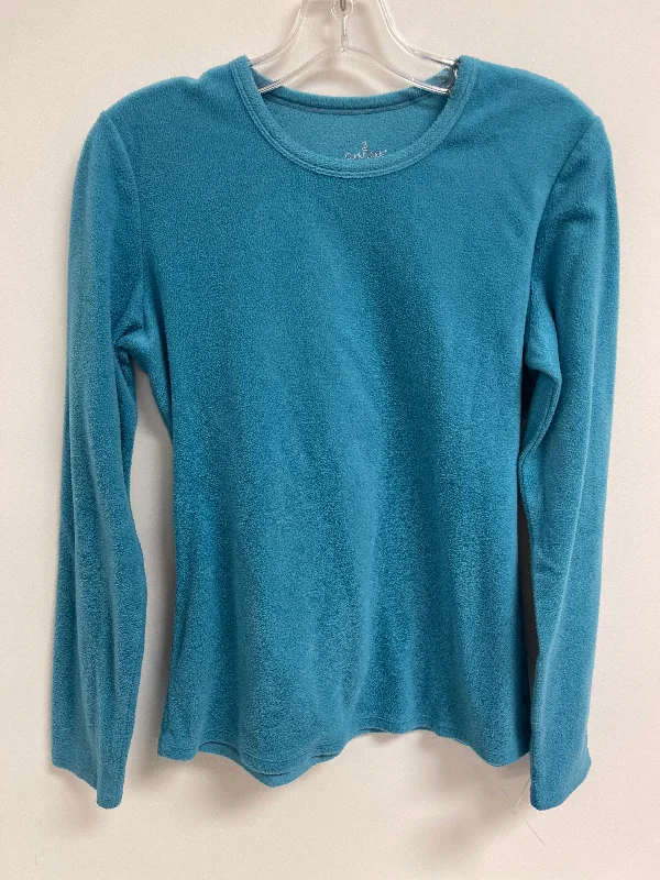 Sweatshirt Crewneck By Cuddl Duds In Blue, Size: M