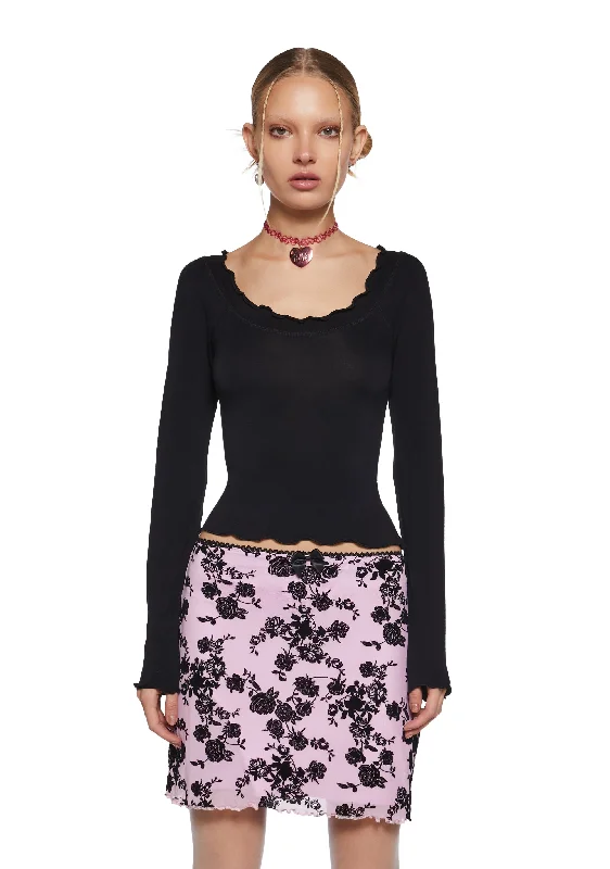 Trendy Fashion For Women Final Clearance Pretty Baby Long Sleeve Top