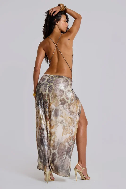 Chic Women's Clothing Online Trendy Street Style Attire Sedona Metallic Leopard Maxi Dress Chic Women's Clothing Online Trendy Street Style Attire Sedona Metallic Leopard Maxi Dress