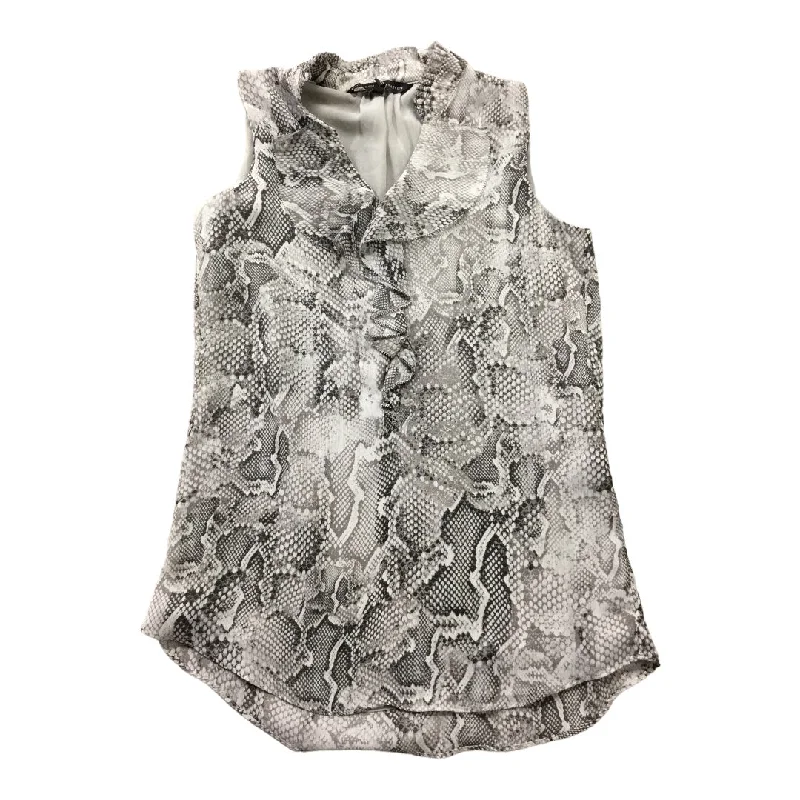 Top Sleeveless By White House Black Market In Snakeskin Print, Size: 0