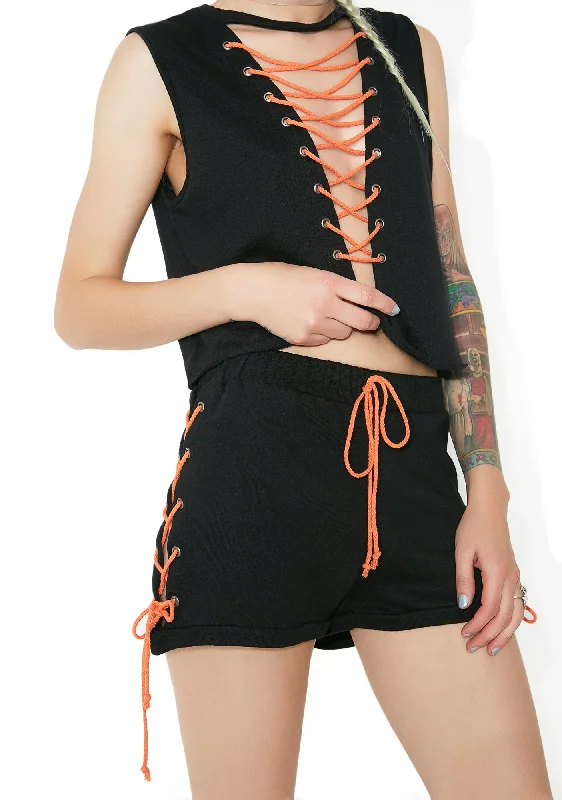 Open Season Lace-Up Shorts