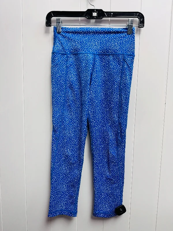 Athletic Capris By SENITA In Blue, Size: S