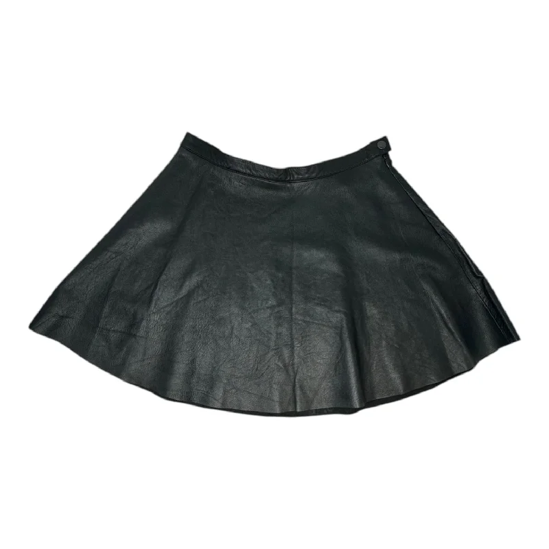 Lambskin Skirt Mini & Short By American Apparel In Black, Size: L