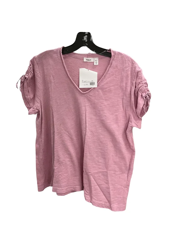 Top Short Sleeve By Wilt In Pink, Size: M